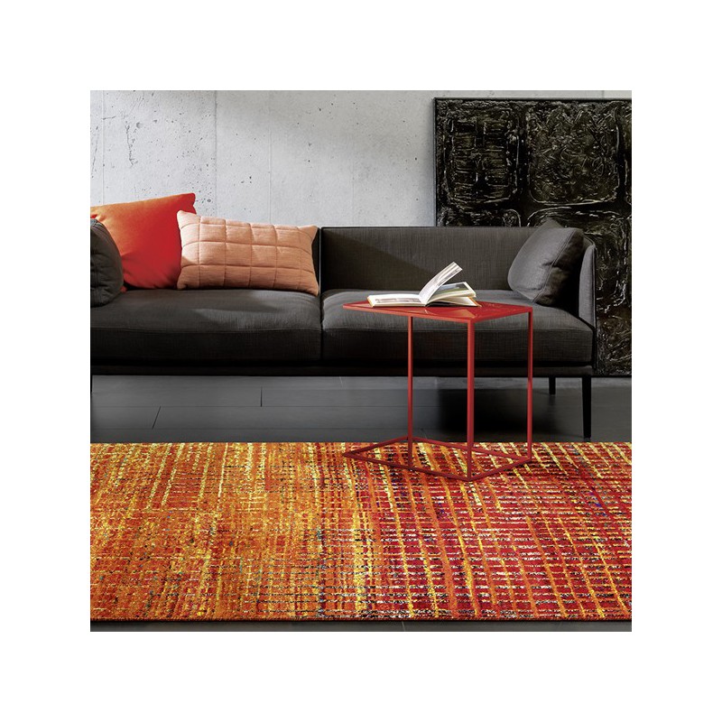 Tapis de luxe Resonance Multicolore Orange par Arte Espina