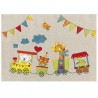 Tapis enfant Train Beige par Arte Espina Tapis enfant Train Beige par Arte Espina