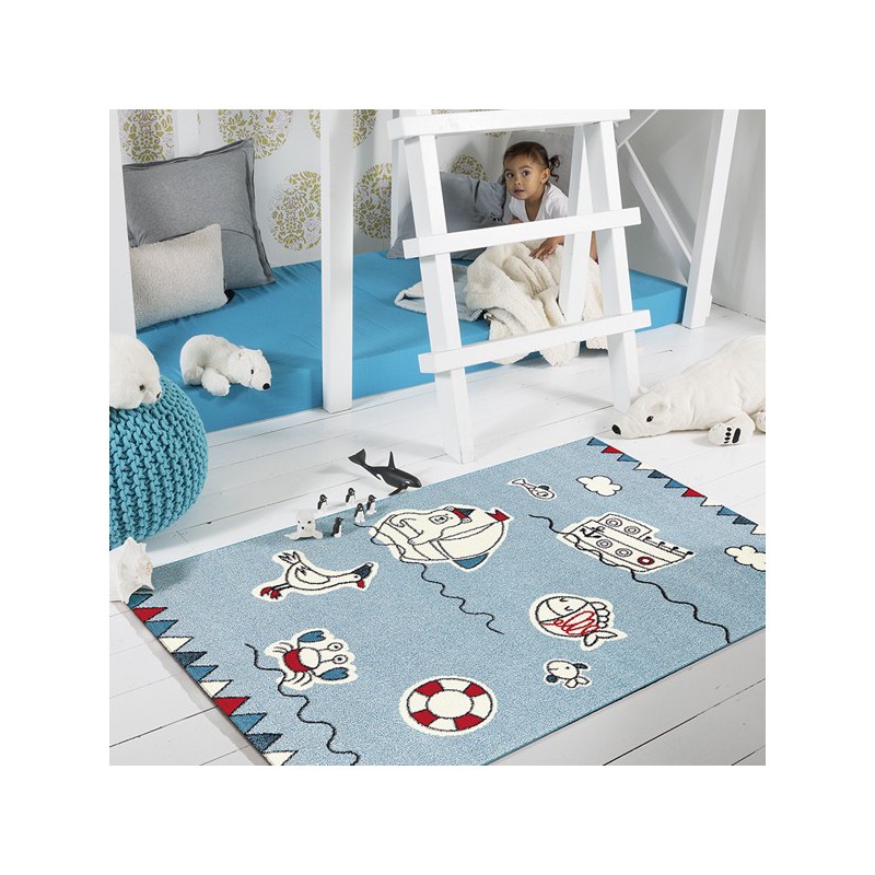 Tapis enfant à motifs Bateau par Arte Espina