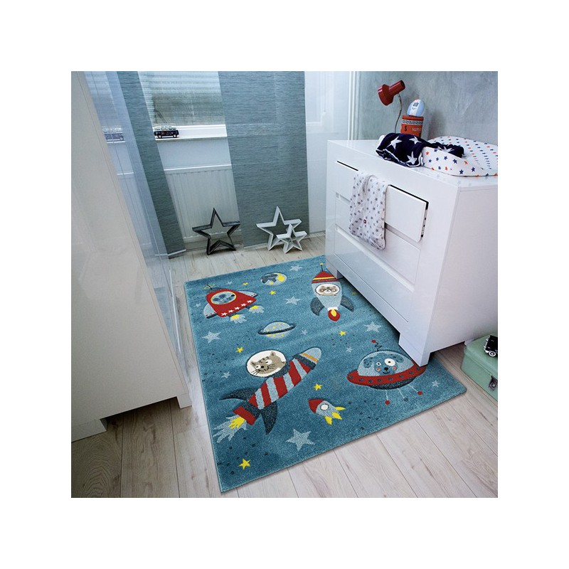 Tapis enfant à motifs Fusée par Arte Espina
