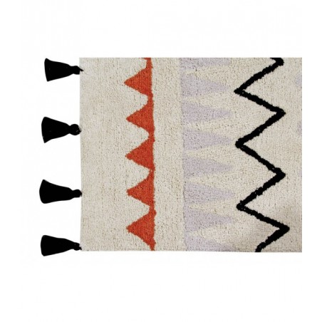 Tapis lavable en machine Azteca Terracotta par Lorena Canals Tapis lavable en machine Azteca Terracotta par Lorena Canals