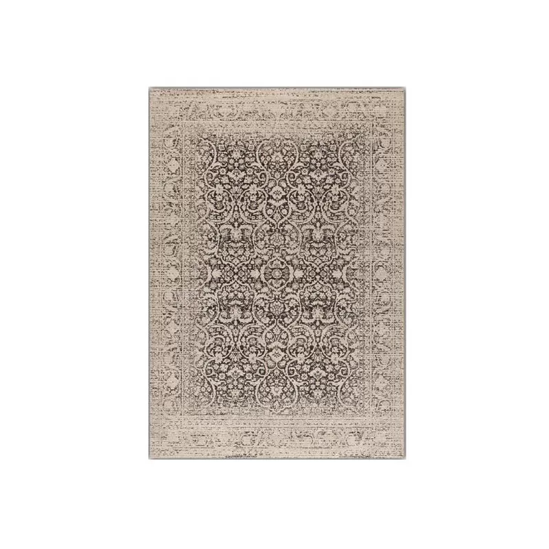 Tapis de salon Patina vintage marron par Tapis Chic collection