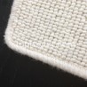 Tapis sur mesure en laine Blanc Neige gamme Dubai finition surjet Tapis sur mesure en laine Blanc Neige gamme Dubai finition surjet