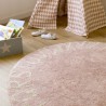 Tapis enfant Round ABC Rose Nude par Lorena Canals Tapis enfant Round ABC Rose Nude par Lorena Canals