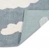 Tapis en coton lavable en machine Clouds Bleu par Lorena Canals Tapis en coton lavable en machine Clouds Bleu par Lorena Canals