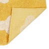 Tapis en coton lavable en machine Clouds Moutarde par Lorena Canals