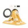 Tapis en coton lavable en machine Clouds Moutarde par Lorena Canals