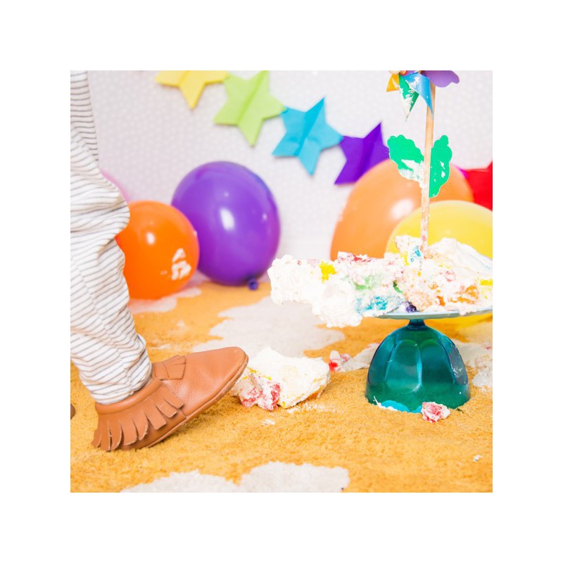 Tapis en coton lavable en machine Clouds Moutarde par Lorena Canals