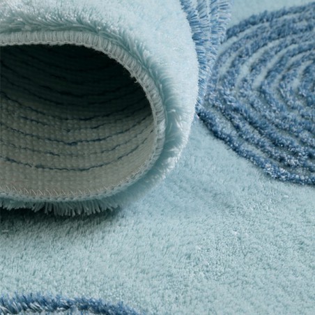 Tapis de Salle de Bain Turquoise Yoga par Esprit Home Tapis de Salle de Bain Turquoise Yoga par Esprit Home