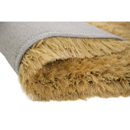 Tapis rectangulaire shaggy épais Pearl Moutarde par Tapis Chic Collection Tapis rectangulaire shaggy épais Pearl Moutarde par Tapis Chic Collection
