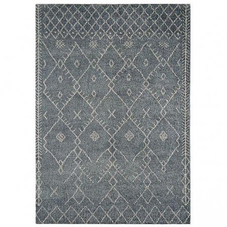 Tapis style berbère en laine bleu Oujda par Tapis Chic collection Tapis style berbère en laine bleu Oujda par Tapis Chic collection