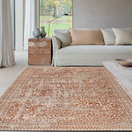 Tapis de salon Patina rouille par Tapis Chic collection Tapis de salon Patina rouille par Tapis Chic collection
