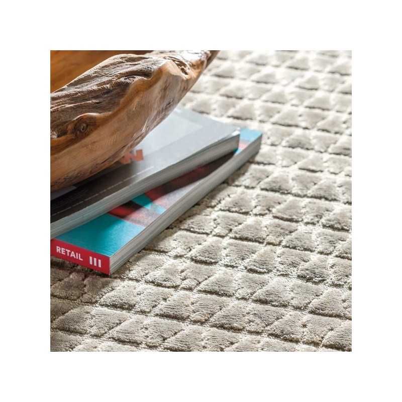 Tapis de salon Design Reflect taupe par Ligne Pure