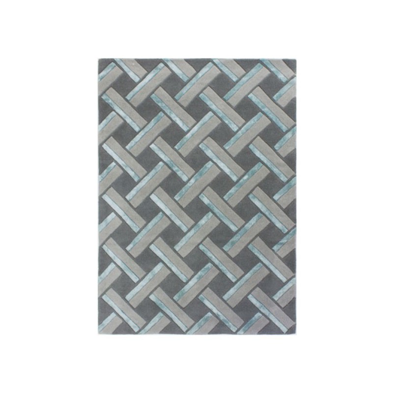 Tapis Design Parquet Gris par Flair Rugs