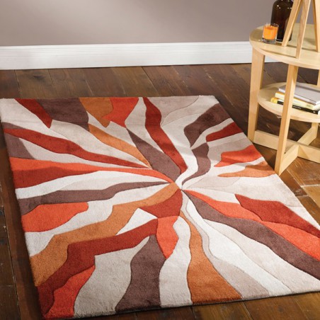 Tapis Design Infinite Orange par Flair Rugs Tapis Design Infinite Orange par Flair Rugs