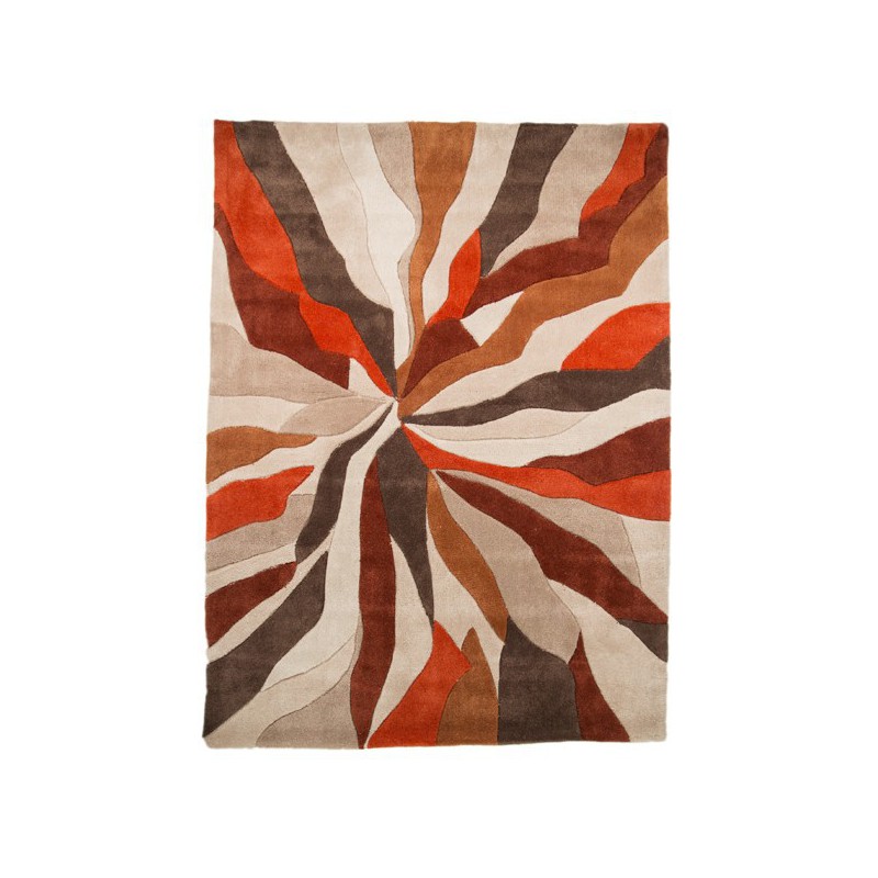 Tapis Design Infinite Orange par Flair Rugs