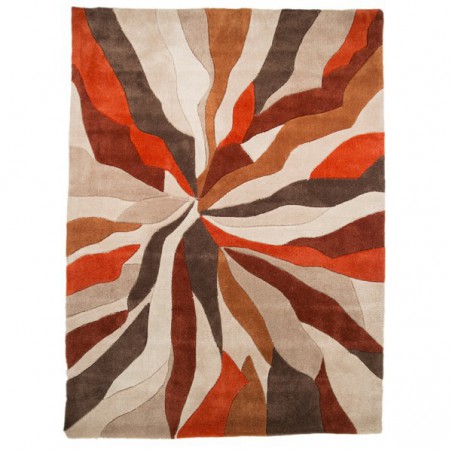 Tapis Design Infinite Orange par Flair Rugs Tapis Design Infinite Orange par Flair Rugs