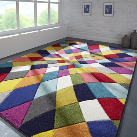 Tapis en laine multicolore Rhumba par Flair Rugs Tapis en laine multicolore Rhumba par Flair Rugs