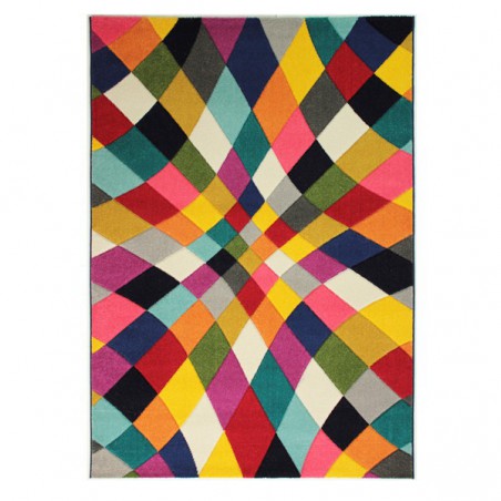 Tapis en laine multicolore Rhumba par Flair Rugs