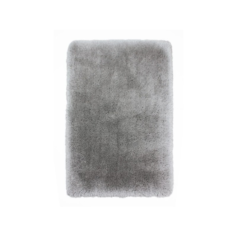 Tapis shaggy épais en polyester Gris Clair Pearl - FLAIR RUGS