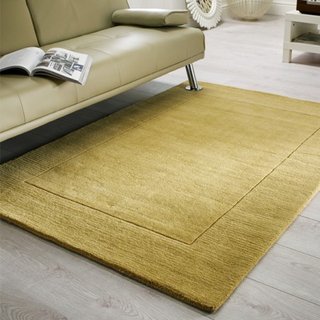 Tapis laine marron uni Sienna ochre par Flair Rugs Tapis laine marron uni Sienna ochre par Flair Rugs