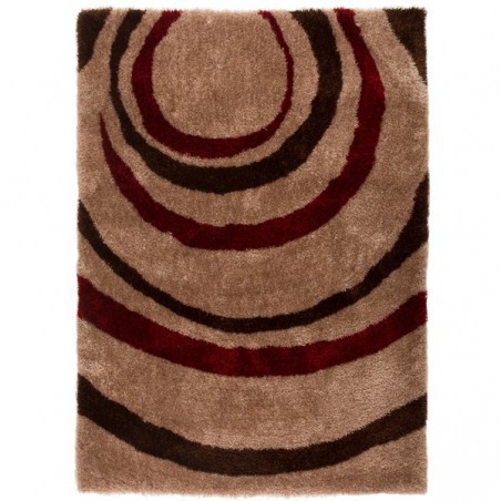 Tapis de salon shaggy Droplet Marron par Flair Rugs Tapis de salon shaggy Droplet Marron par Flair Rugs