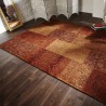 Tapis rectangulaire Patchwork Kilim Terraotta Chenille par Flair Rugs Tapis rectangulaire Patchwork Kilim Terraotta Chenille par Flair Rugs