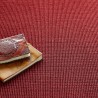 Tapis sur-mesure en sisal gansé rouge Tapis sur-mesure en sisal gansé rouge