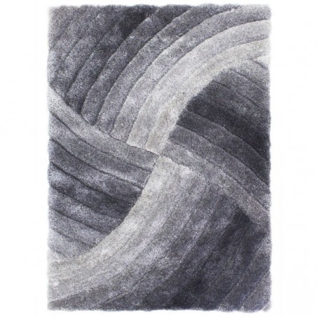 Tapis Design Furrow Gris par Flair Rugs Tapis Design Furrow Gris par Flair Rugs