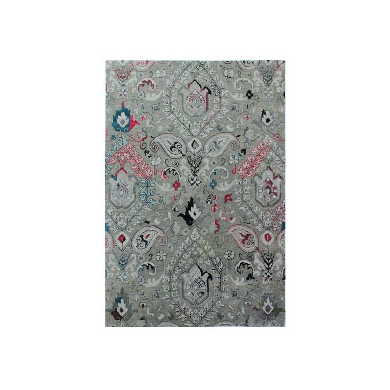 Tapis design en laine à motifs viscose Persian Fusion Saffron par Luxmi