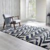 Tapis design Jazz Noir et Blanc par Luxmi