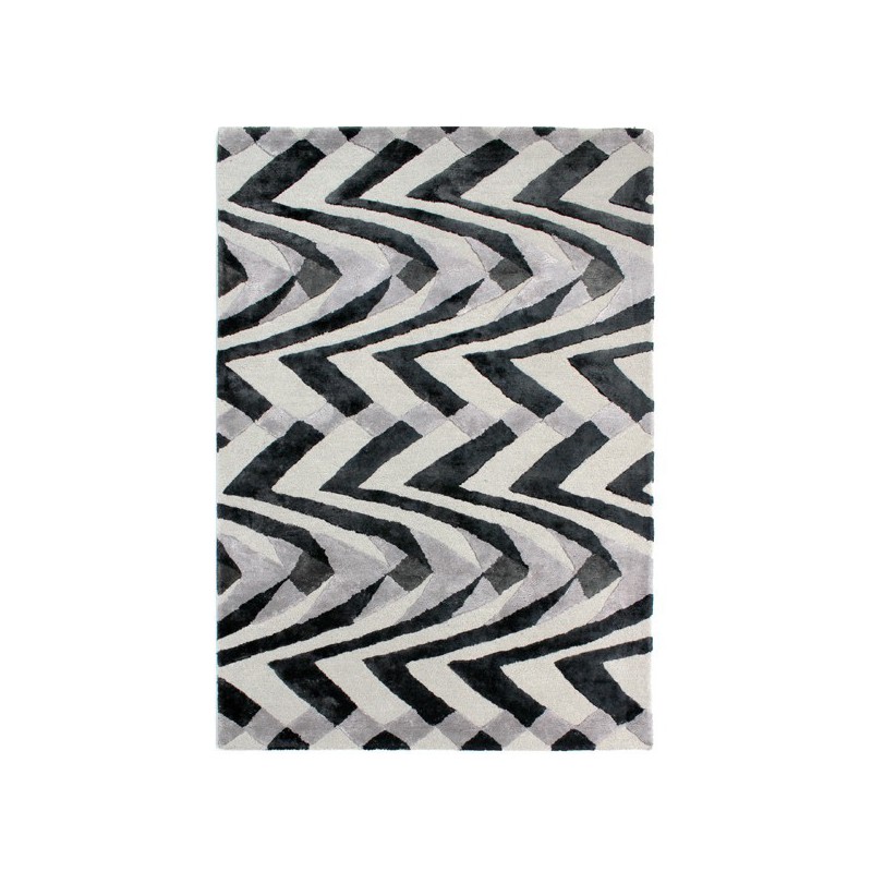 Tapis design Jazz Noir et Blanc par Luxmi