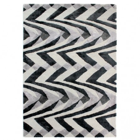 Tapis design Jazz Noir et Blanc par Luxmi