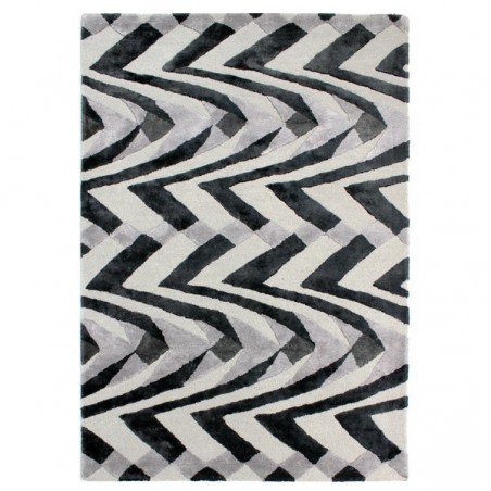 Tapis design Jazz Noir et Blanc par Luxmi Tapis design Jazz Noir et Blanc par Luxmi