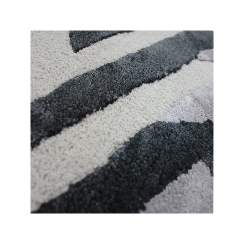 Tapis design Jazz Noir et Gris par Luxmi
