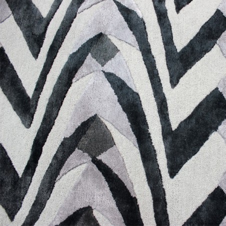 Tapis design Jazz Noir et Gris par Luxmi Tapis design Jazz Noir et Gris par Luxmi