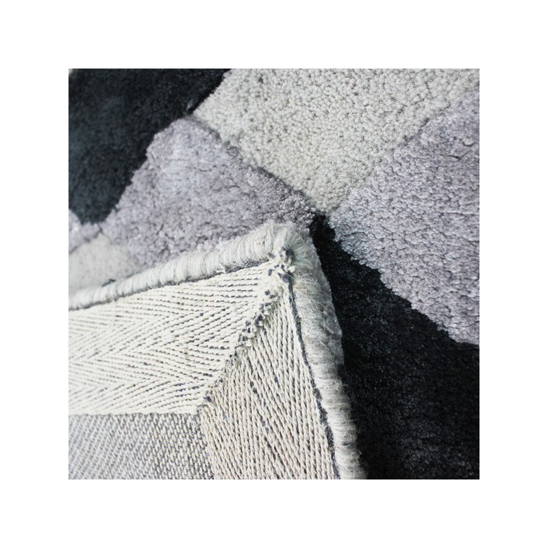 Tapis design Jazz Noir et Gris par Luxmi
