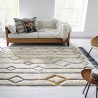 Tapis design motifs scandinaves Vilgrid Ochre par Luxmi
