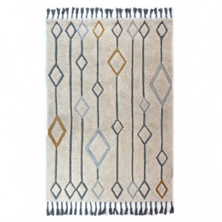 Tapis design motifs scandinaves Vilgrid Ochre par Luxmi