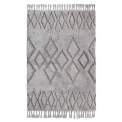 Tapis design Vilgrid motifs scandinaves Gris par Luxmi