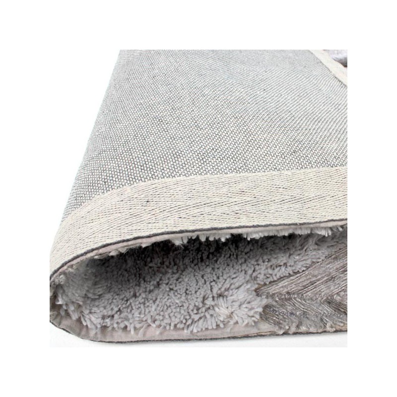 Tapis design Vilgrid motifs scandinaves Gris par Luxmi