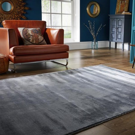 Tapis design en viscose Cairo Silver par Luxmi Tapis design en viscose Cairo Silver par Luxmi