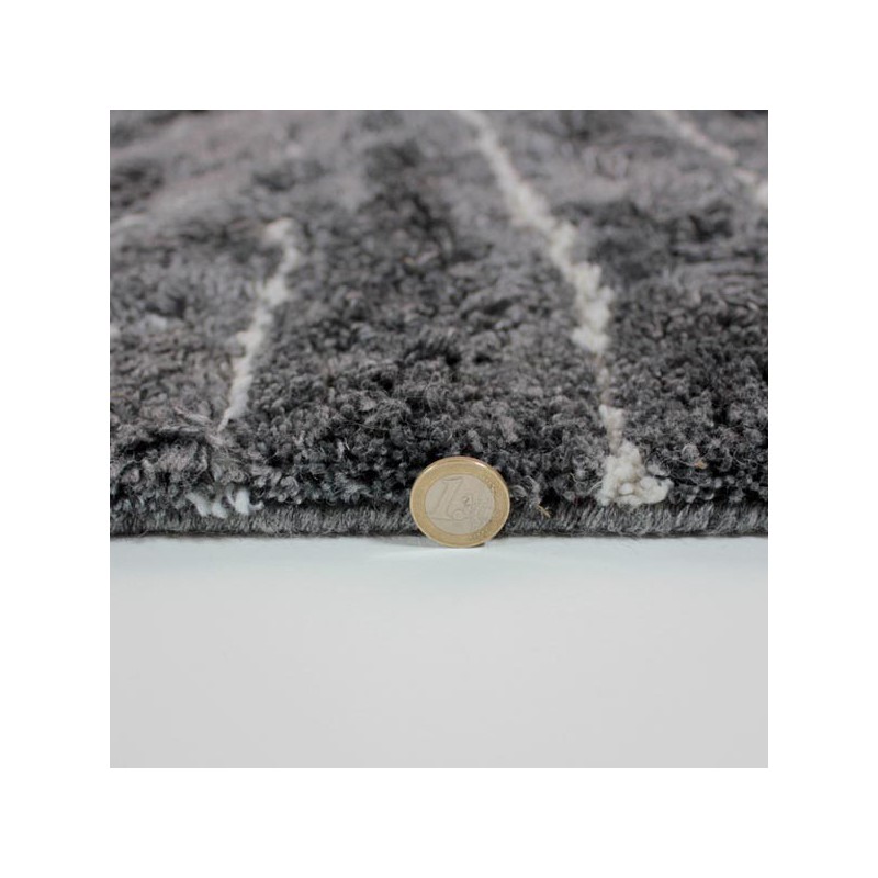 Tapis design Auckland gris par Luxmi