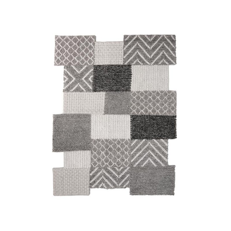 Tapis design Agra Gris par Luxmi
