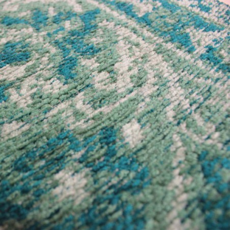 Tapis design vintage Palais Turquoise Cerise par Luxmi Tapis design vintage Palais Turquoise Cerise par Luxmi