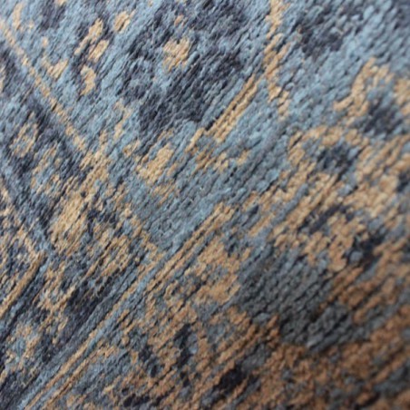 Tapis design vintage Palais Bianco Bleu par Luxmi Tapis design vintage Palais Bianco Bleu par Luxmi
