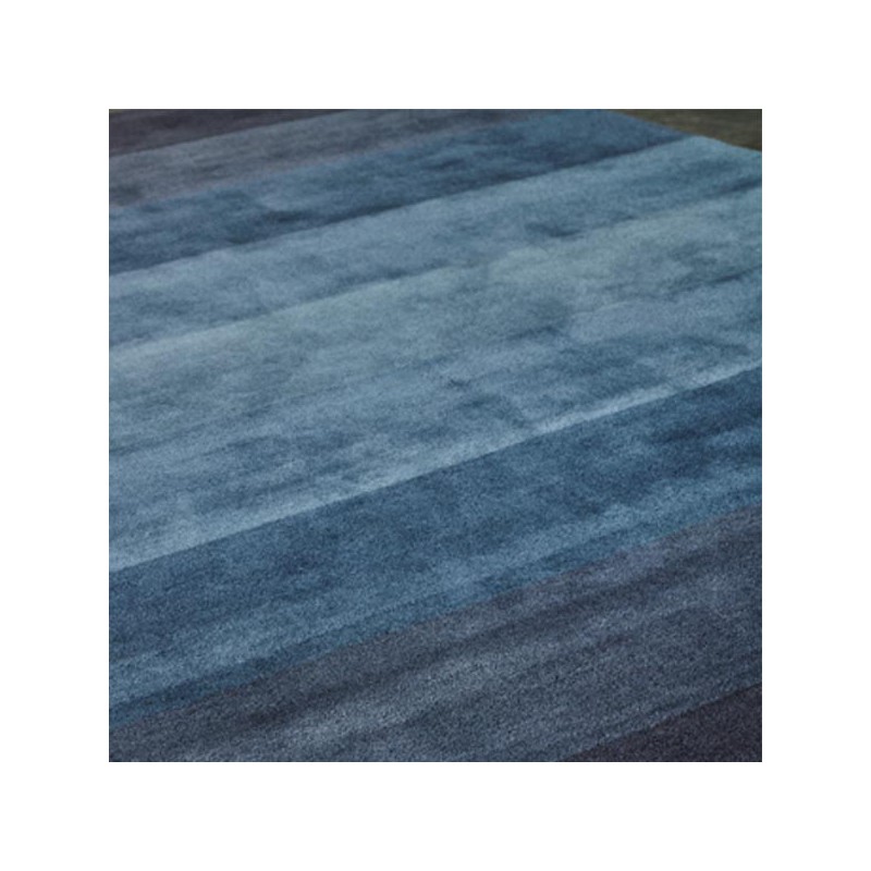 Tapis design en lanie Caesar Bleu par Angelo