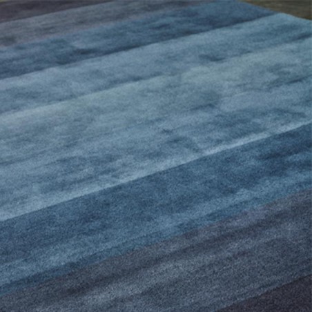 Tapis design en lanie Caesar Bleu par Angelo Tapis design en lanie Caesar Bleu par Angelo