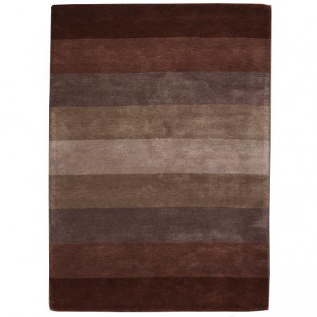 Tapis design en laine Caesar Marron par Angelo