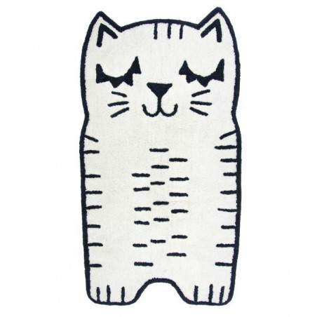 Tapis enfant lavable en machine Charlie Le Chat par Nattiot Tapis enfant lavable en machine Charlie Le Chat par Nattiot